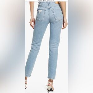 AG Adriano Goldschmied Light Blue Straight Leg Jeans